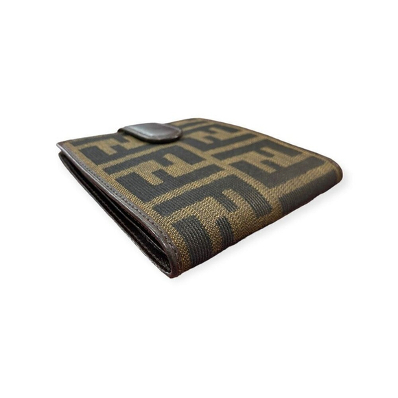 Authentic Compact Fendi Wallet | Zucca FF Logo Small Fendi Wallet - Picture 7 of 10